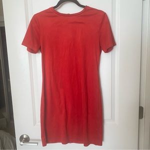 Zara Red Orange Dress